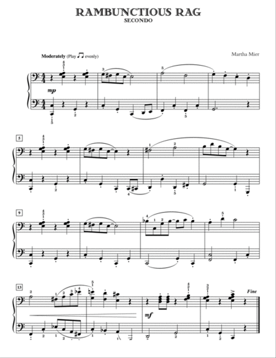 Jazz, Rags & Blues for Two, Book 5 Small Ensemble scores gallery preview page 11