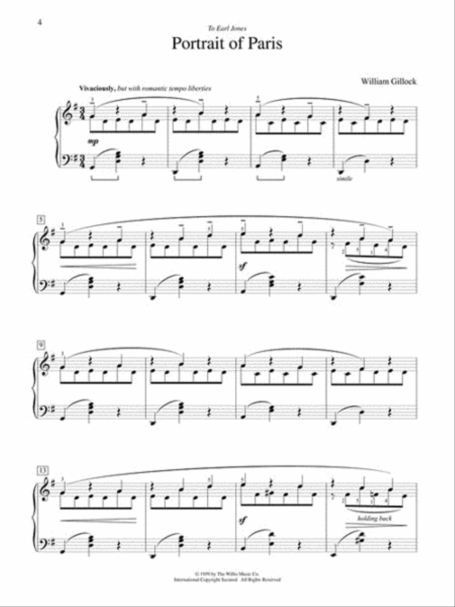 Accent on Gillock Volume 8 Piano Method scores gallery preview page 4