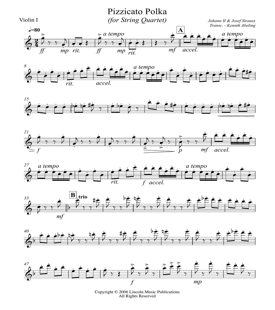 Pizzicato shop polka piano