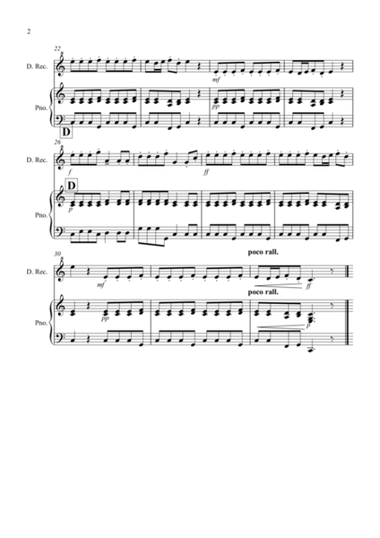 Autumn "Four Seasons" for Descant Recorder and Piano image number null