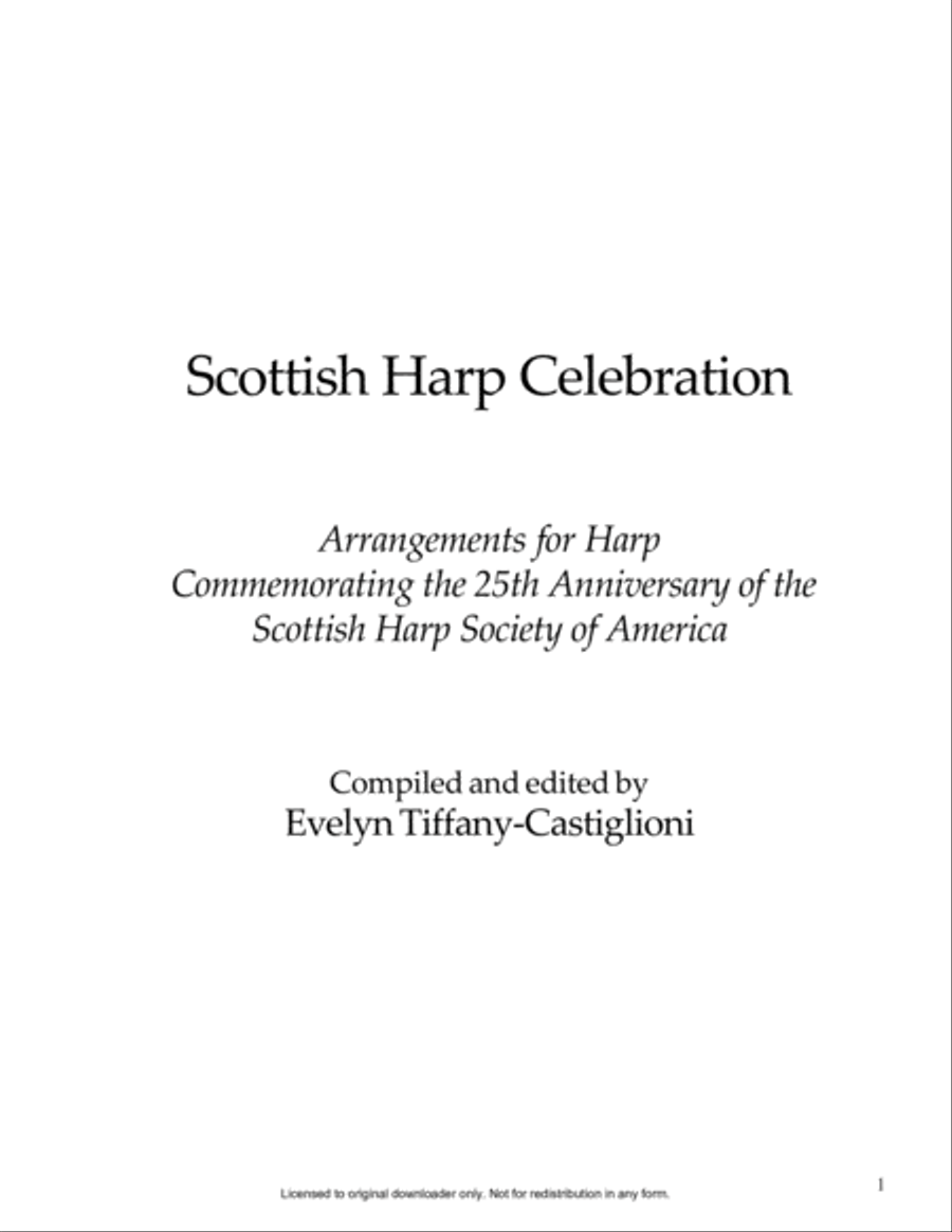 Scottish Harp Celebration Harp scores gallery preview page 2