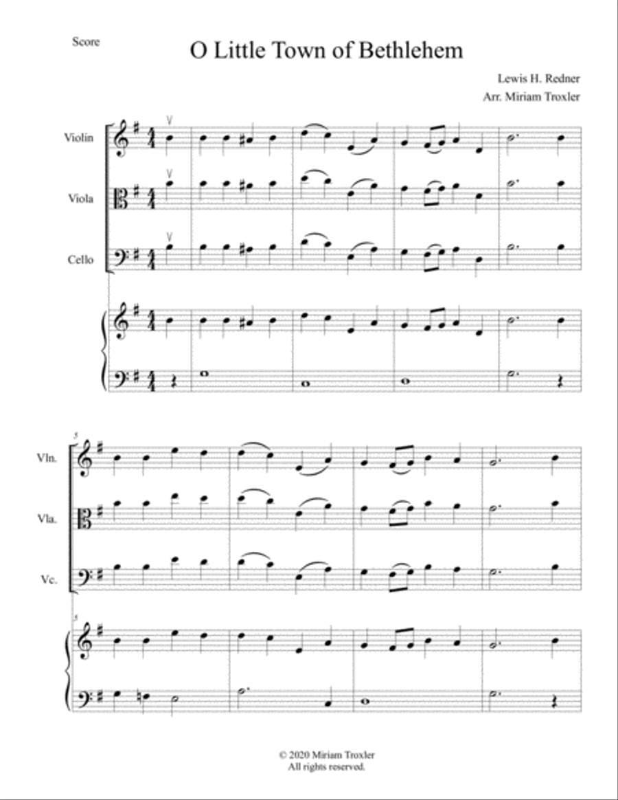 Traditional Christmas Carols for Viola Viola scores gallery preview page 3