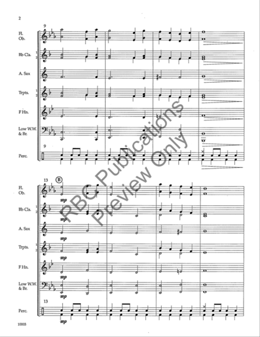 Langham Creek Concert Band scores gallery preview page 5