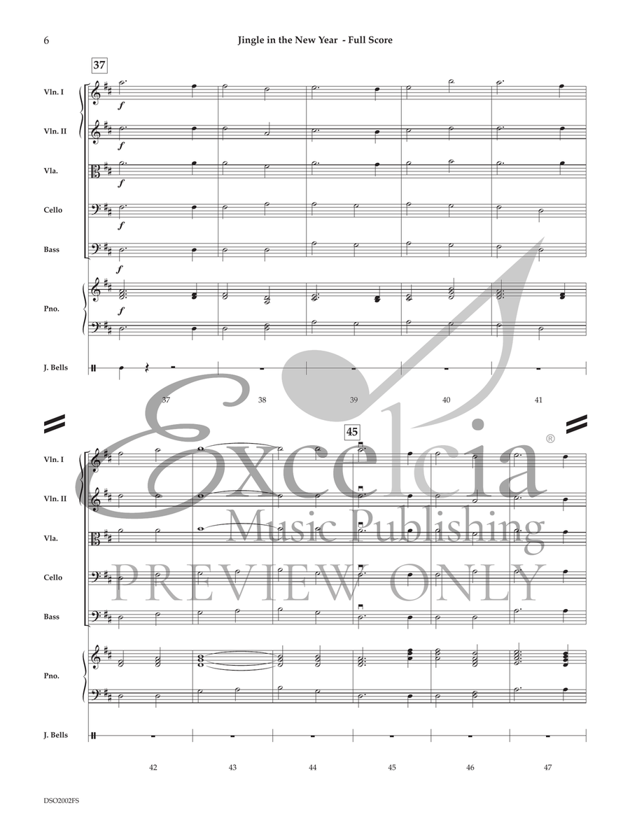 Jingle In The New Year (Score) String Orchestra scores gallery preview page 6