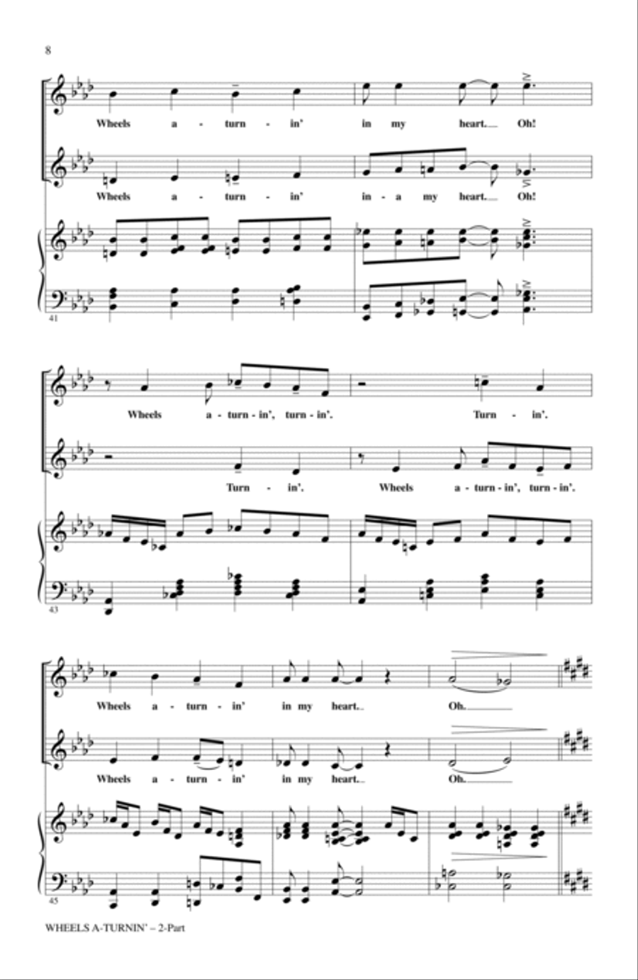 Wheels A-Turnin' Wheels A-Turnin' 2-Part scores gallery preview page 6