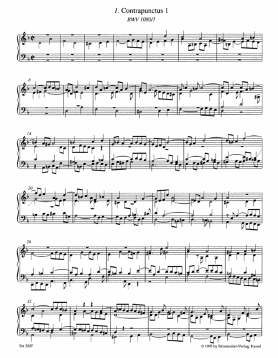 The Art Of Fugue Harpsichord scores gallery preview page 2