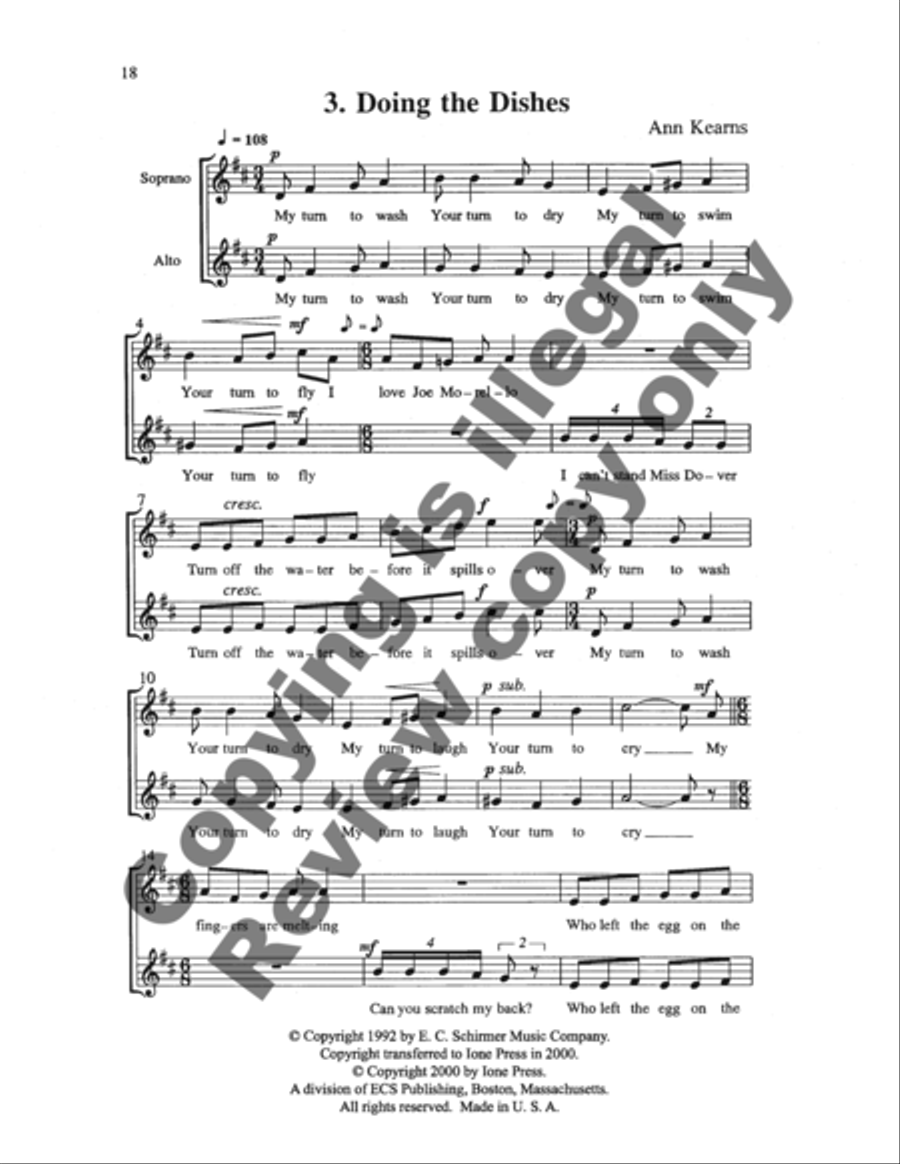 The Moon in the Sky SSA scores gallery preview page 12