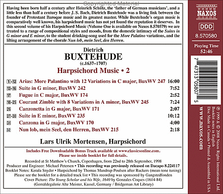 Volume 2: Harpsichord Music - Suite image number null