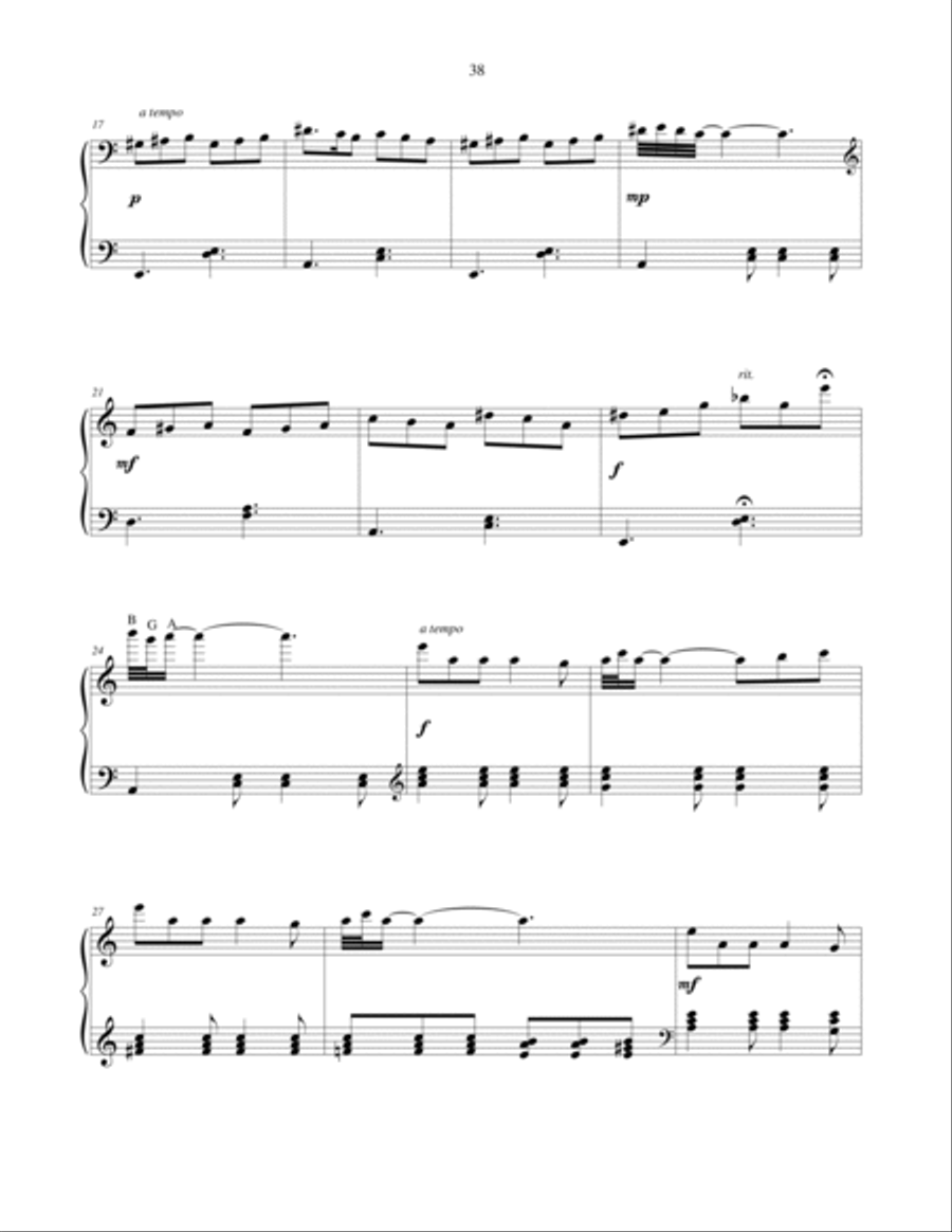 Tarantella - moderately advanced piano solo Piano Solo scores gallery preview page 3