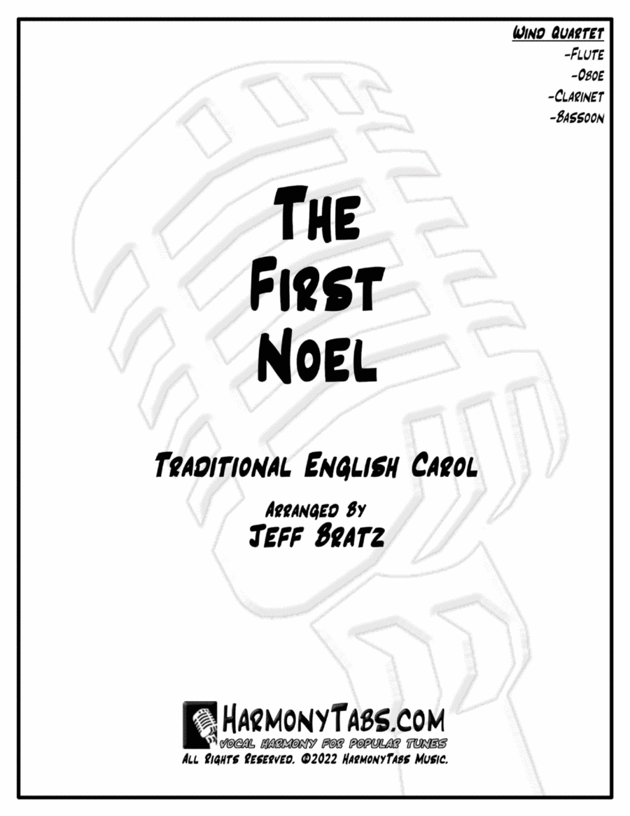 The First Noel (Wind Quartet) Woodwind Quartet scores gallery preview page 1