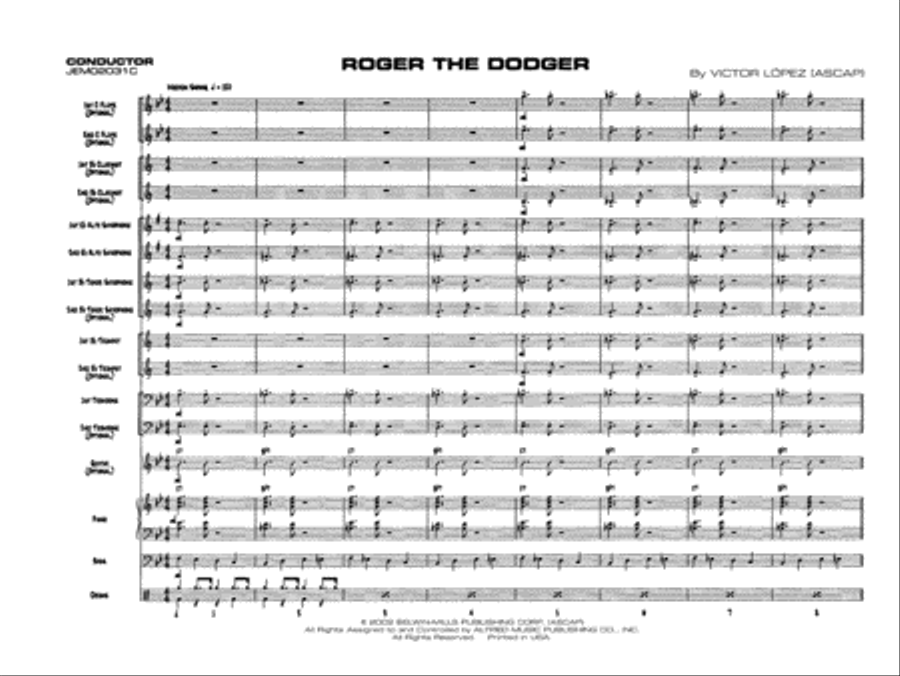 Roger the Dodger Jazz Ensemble scores gallery preview page 4