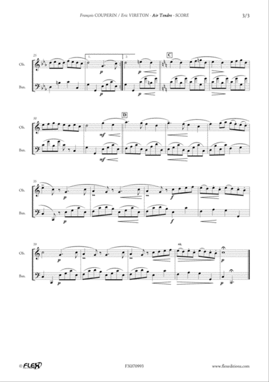 Air Tendre Air Tendre Bassoon scores gallery preview page 3