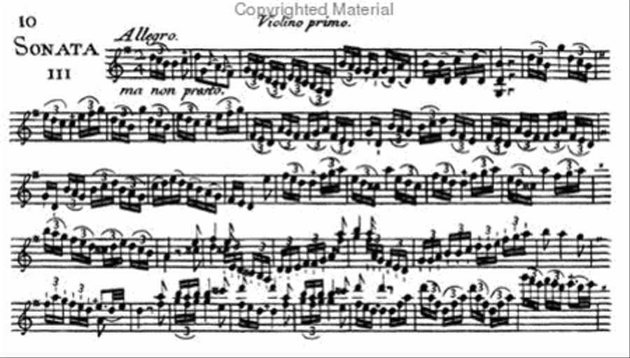 VI sonatas for two violins without bass. Opus IV Violin Solo scores gallery preview page 2
