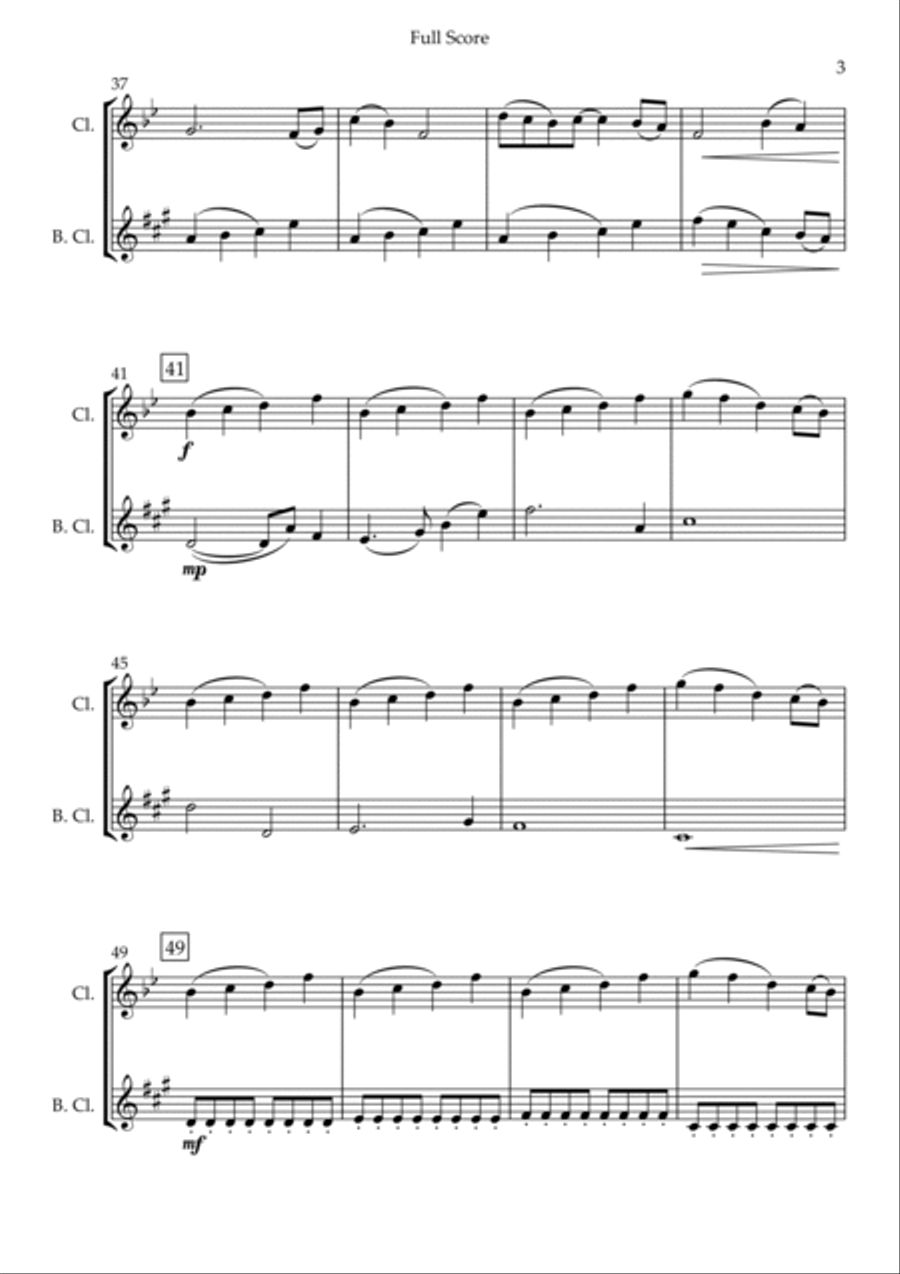 Build My Life Build My Life Clarinet Duet scores gallery preview page 3