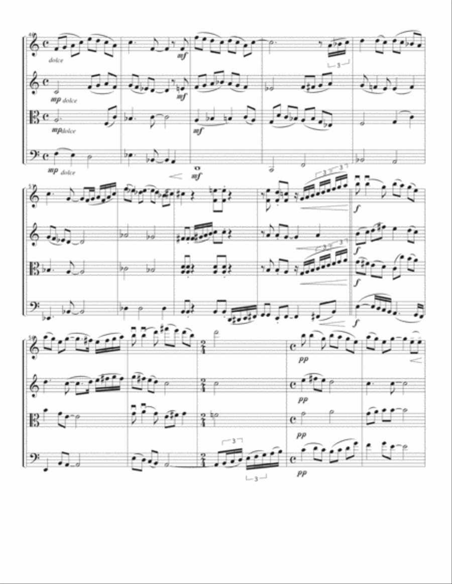 String Quartet #4 String Quartet scores gallery preview page 6