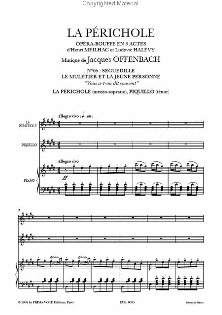 Vous a-t-on dit souvent from La Perichole Tenor Voice scores gallery preview page 2