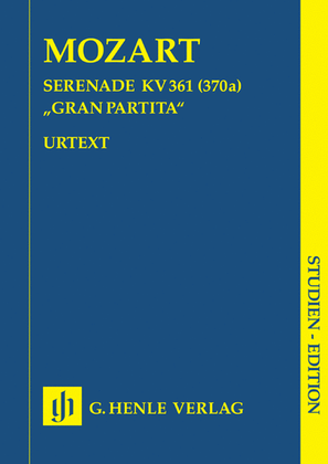 Book cover for Serenade Gran Partita Bb Major KV 361 (370a)