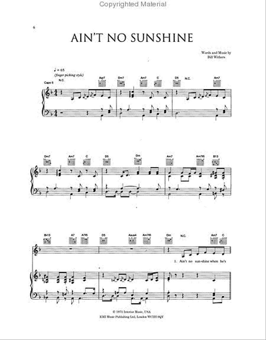The Best of Eva Cassidy Piano, Vocal, Guitar scores gallery preview page 2