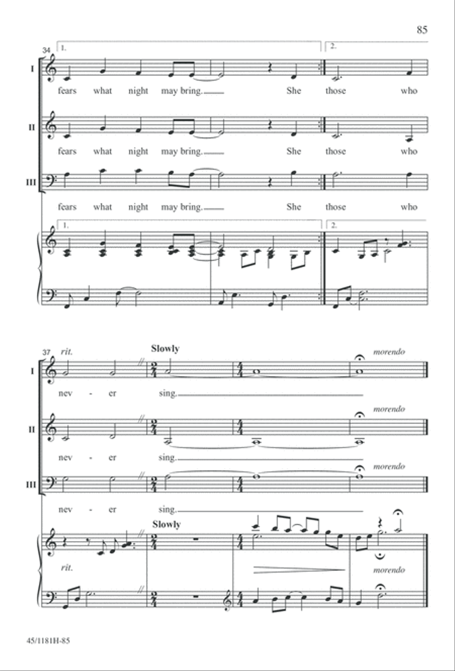 Contemporary Choral Classics 3-Part scores gallery preview page 85