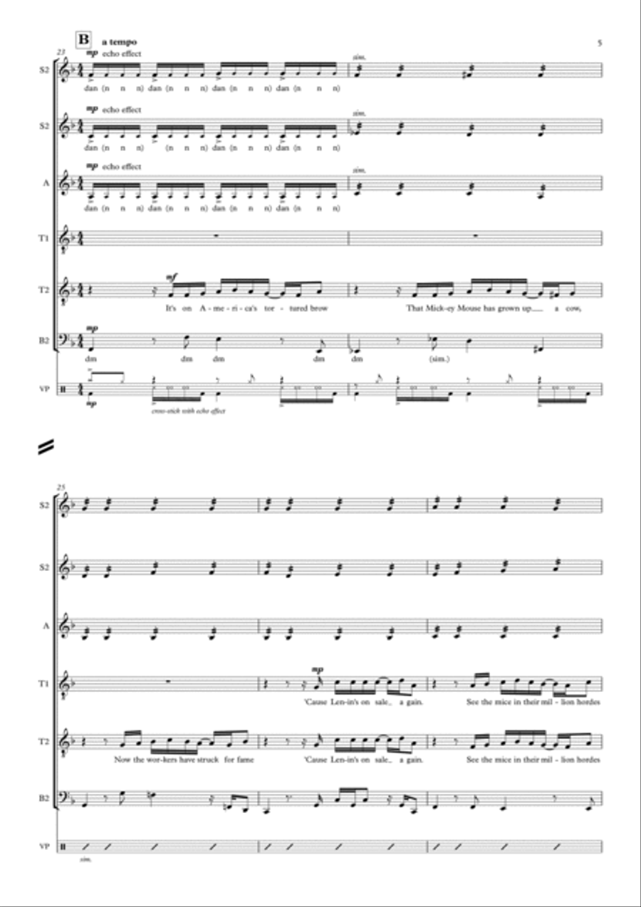 Life On Mars Life On Mars A Cappella scores gallery preview page 5