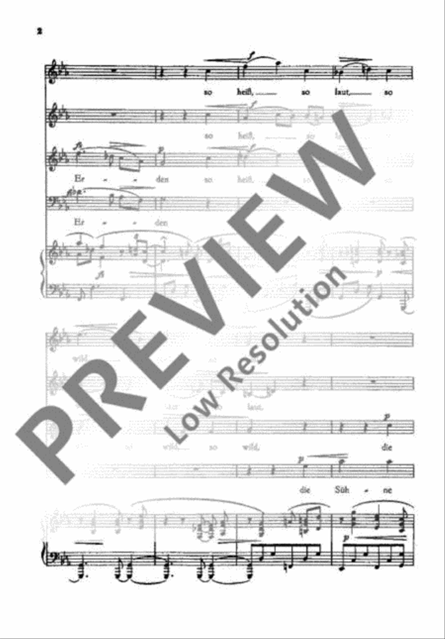 Drei Chöre 4-Part scores gallery preview page 5