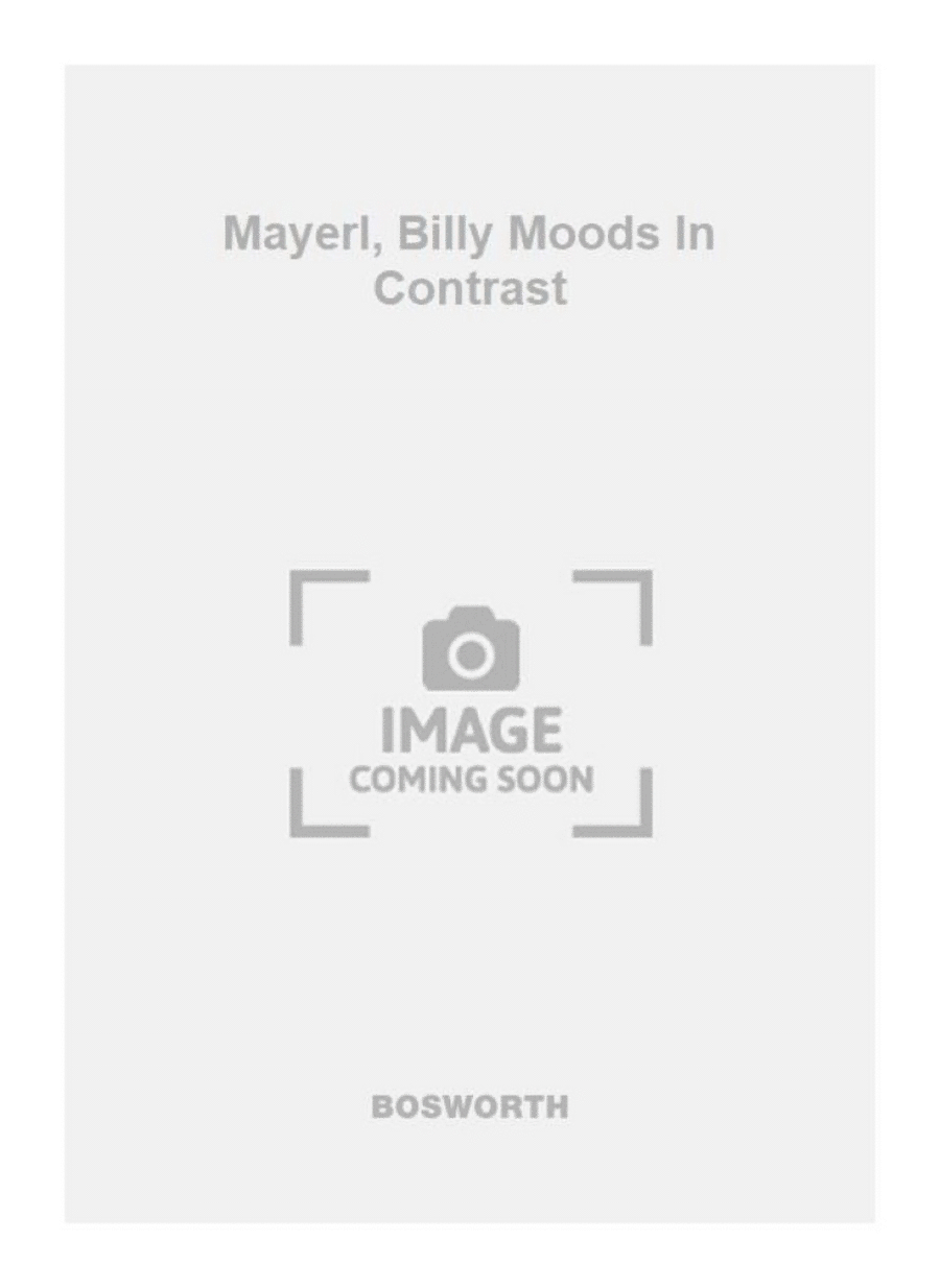 Mayerl, Billy Moods In Contrast Orchestra scores gallery preview page 1