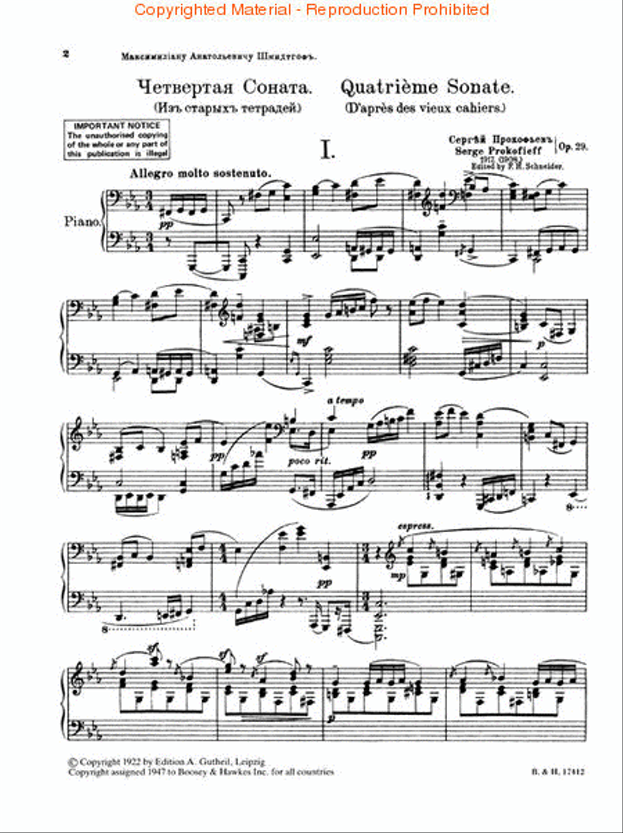 <br>Sheet music extract