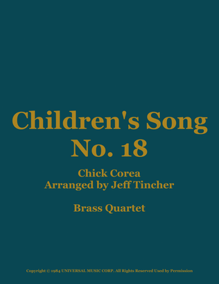 Children's Song No. 18