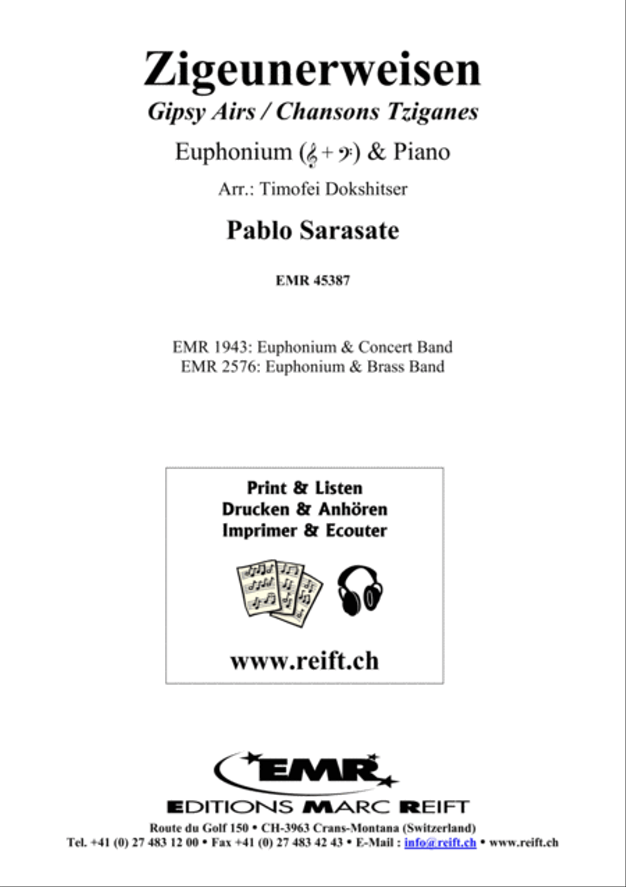 Zigeunerweisen Euphonium scores gallery preview page 2