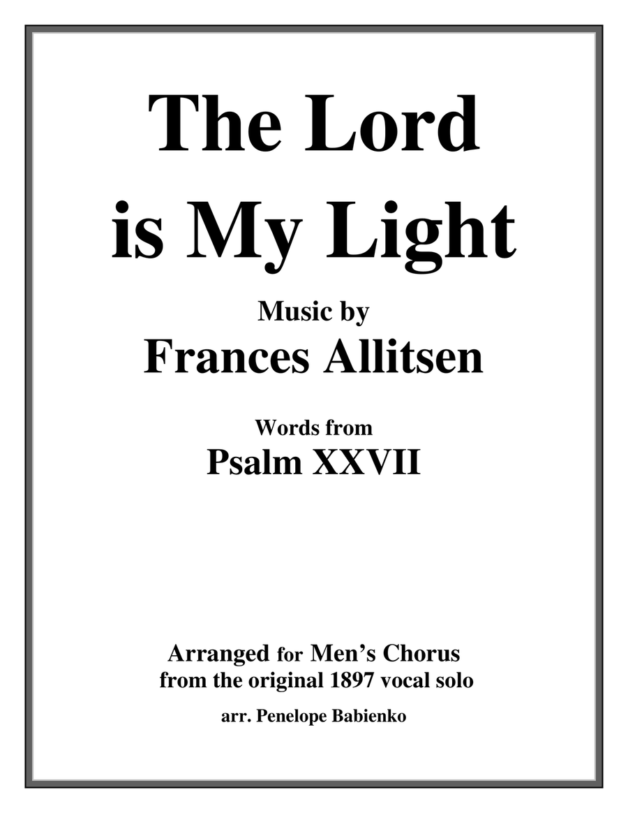 The Lord is My Light TTBB scores gallery preview page 1
