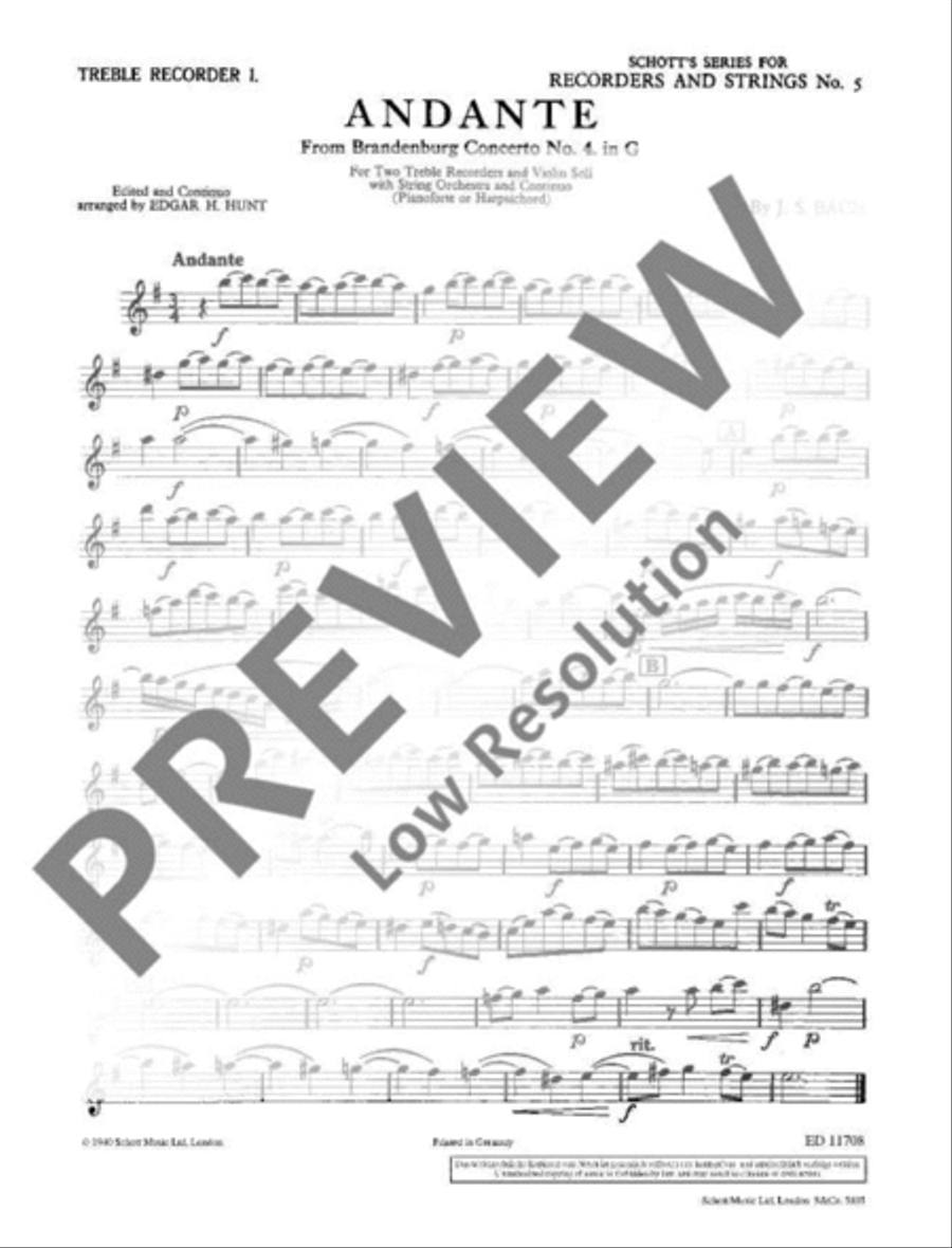 Andante Andante Alto Recorder scores gallery preview page 8