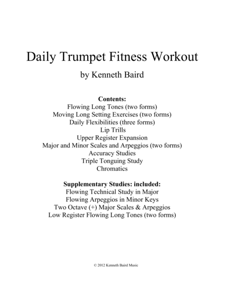 Daily Trumpet Fitness Workout: Staying in Shape for All Genres of Music