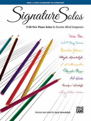 Book cover for Signature Solos, Book 1