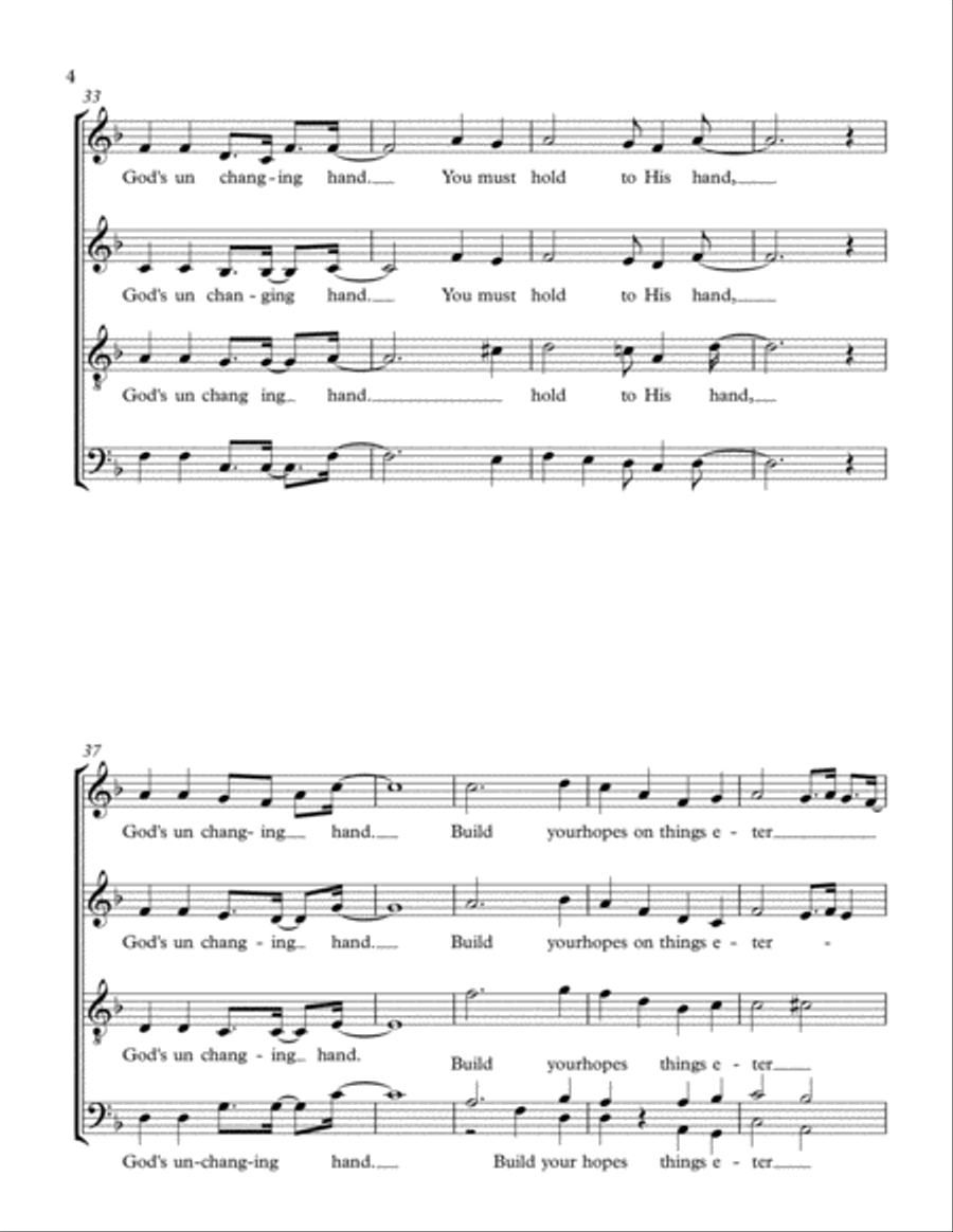 Hold To His Hand Hold To His Hand 4-Part scores gallery preview page 4