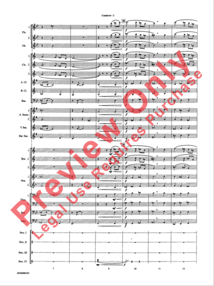 Carnaval de Brasil Concert Band scores gallery preview page 4