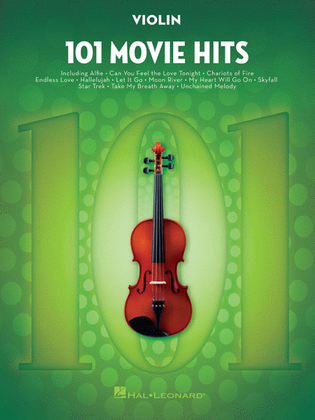 Book cover for 101 Movie Hits for Violin