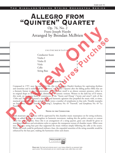 Allegro from Quinten Quartet