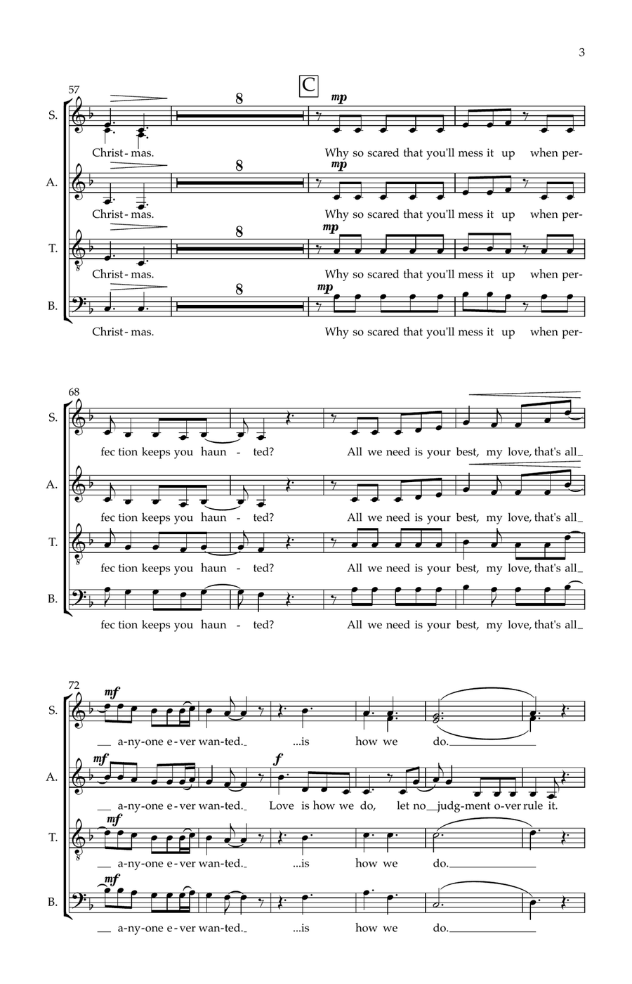 Love Is Christmas Love Is Christmas Divisi scores gallery preview page 3