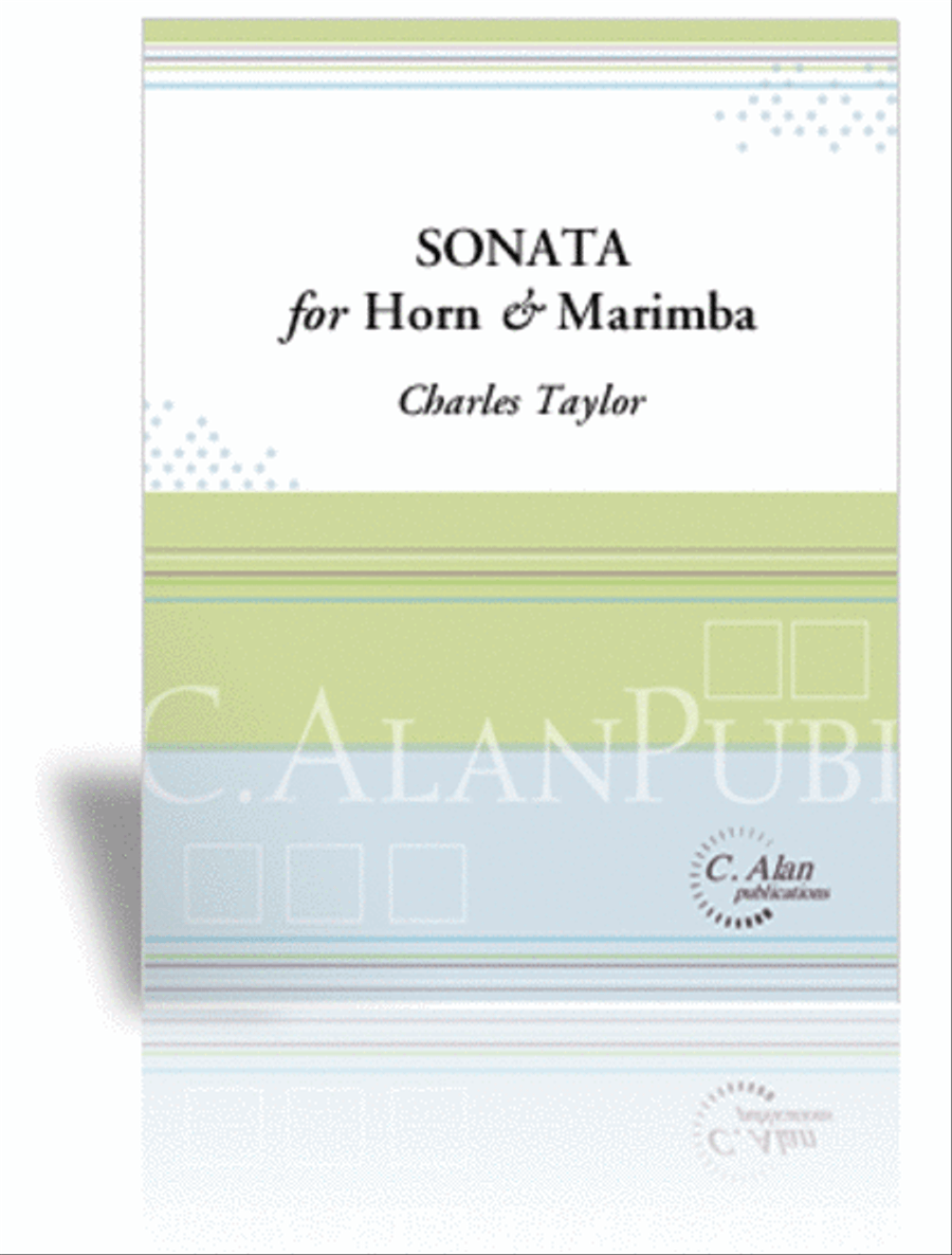 Sonata For Horn and Marimba Marimba scores gallery preview page 1