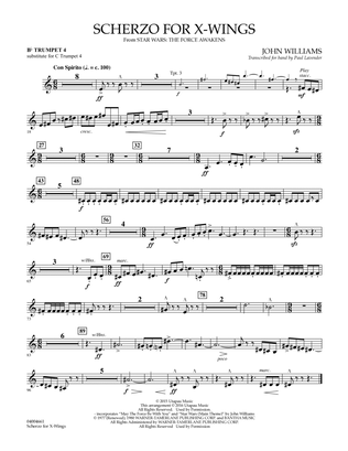Scherzo for X-Wings - Bb Trumpet parts - Bb Trumpet 4 (sub. C Tpt. 4)