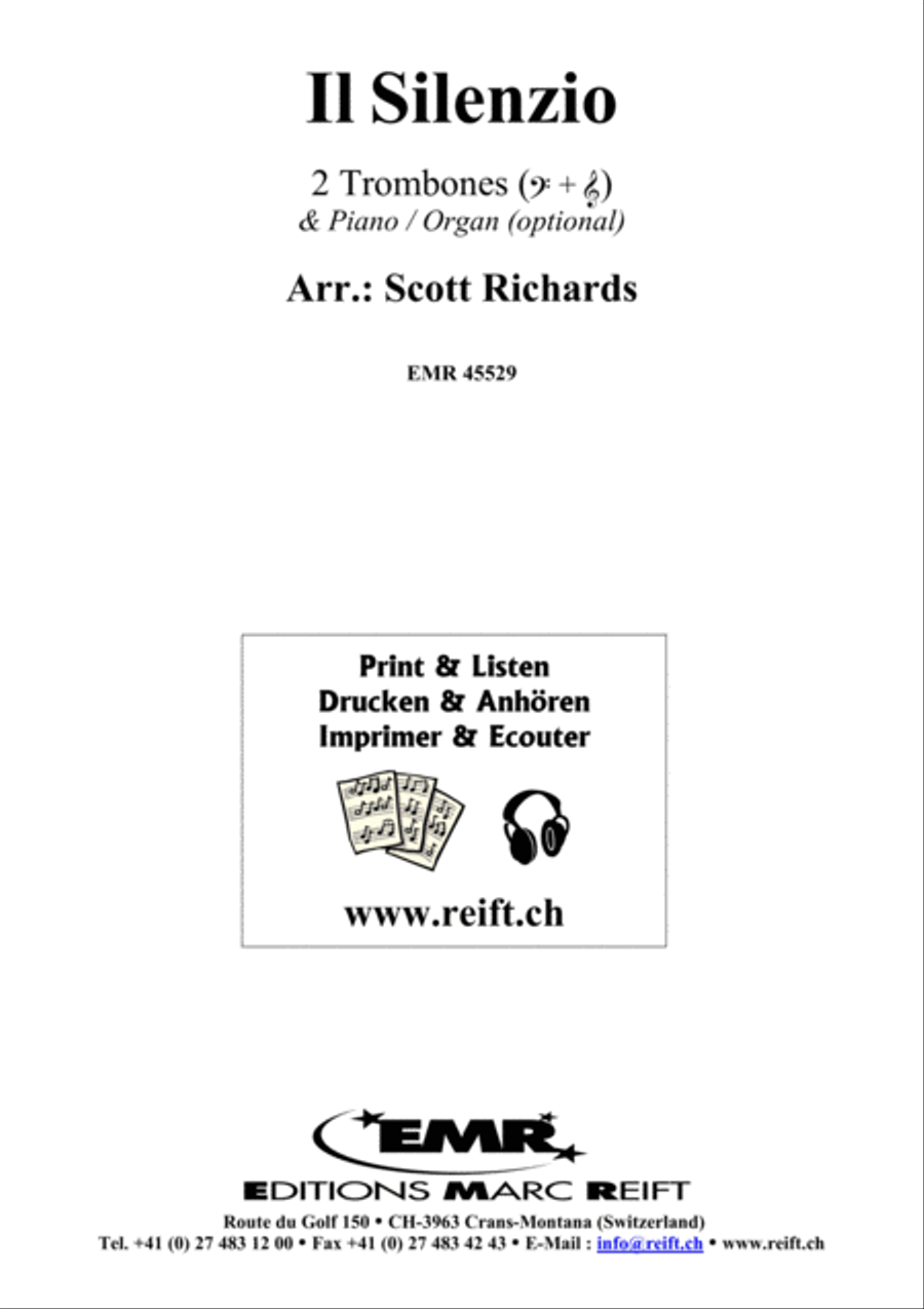 Il Silenzio Il Silenzio Trombone Duet scores gallery preview page 2