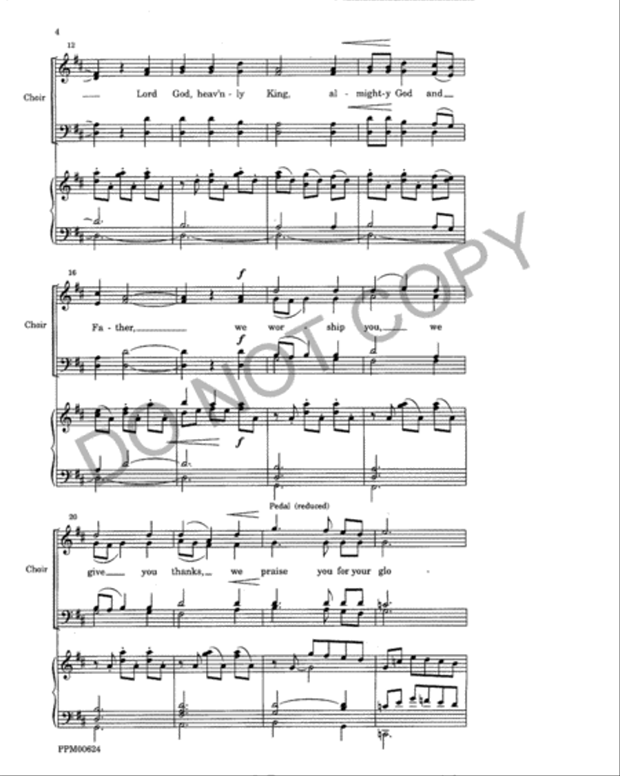 Festival Eucharist (Choral Score) 4-Part scores gallery preview page 5