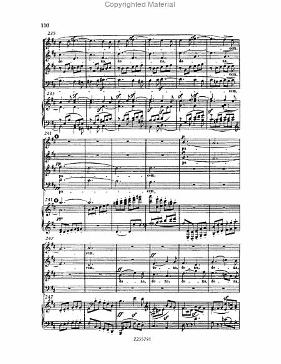 Missa Solemnis, Op.123 Choir scores gallery preview page 110