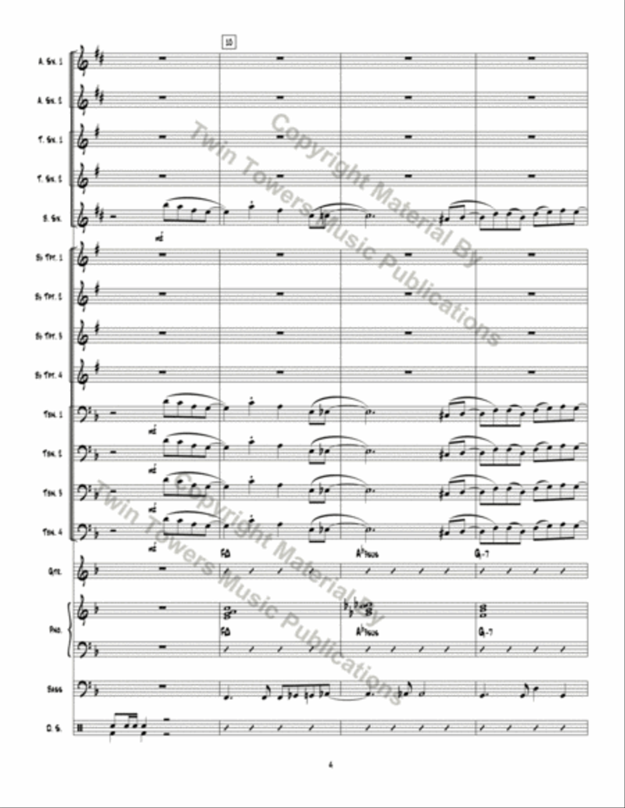 Man Ain't Said My Name Jazz Ensemble scores gallery preview page 5
