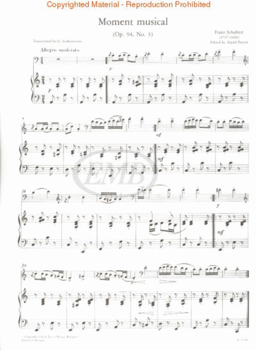 Moment Musical, Op. 94, No. 3