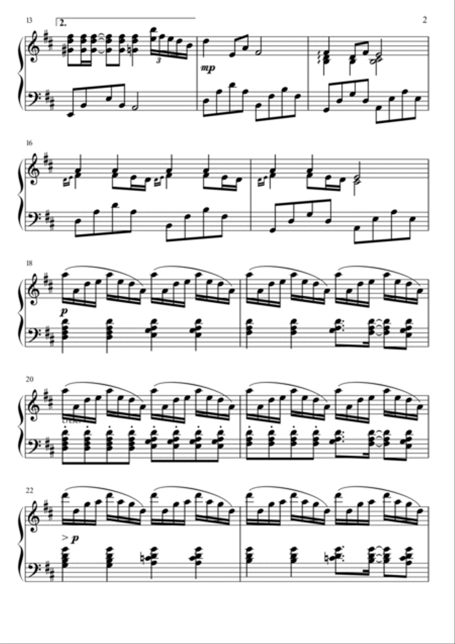 Summer Piano Solo scores gallery preview page 2