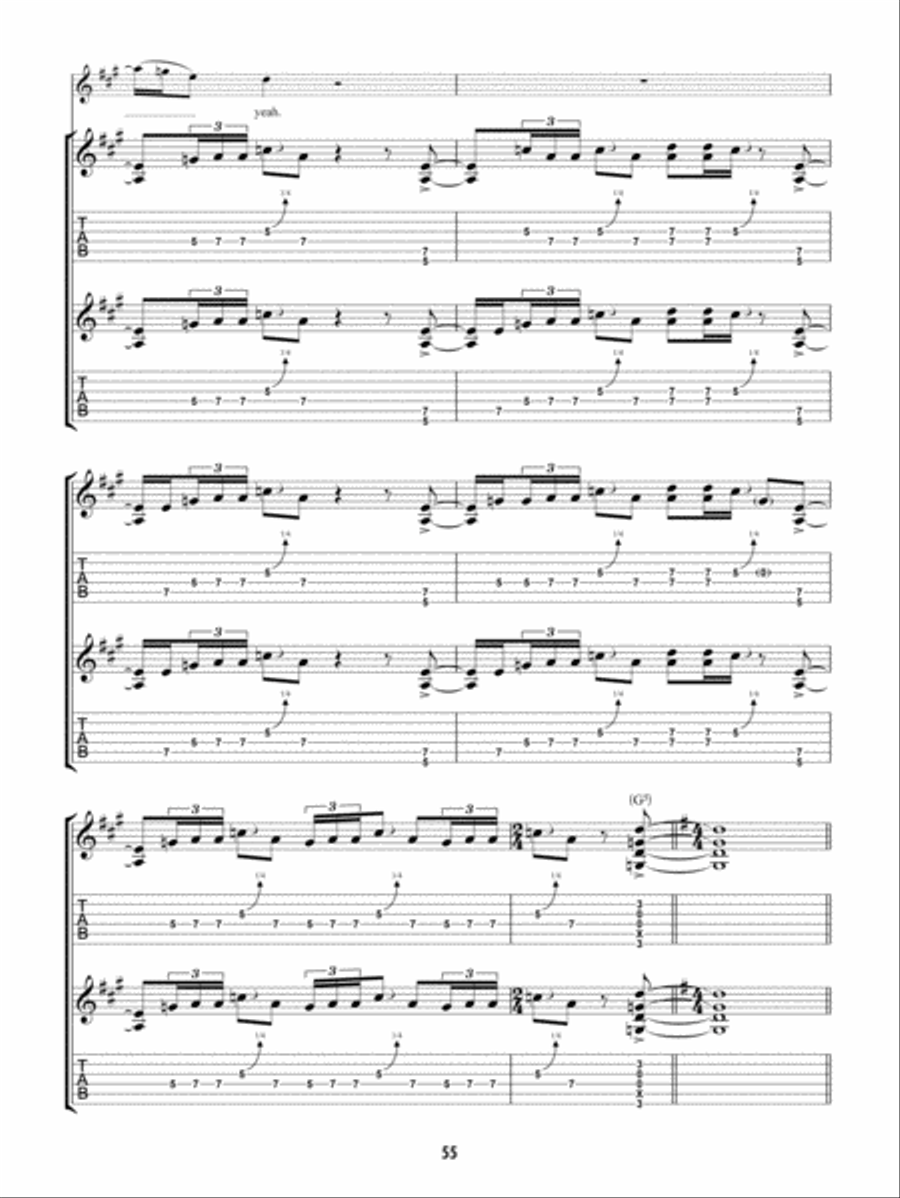 For Your Life For Your Life Guitar Tablature scores gallery preview page 6