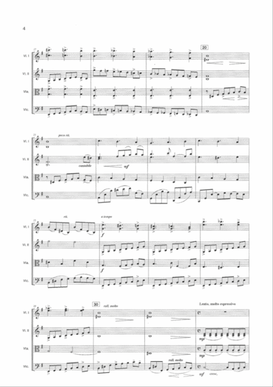 Cuarteto para Buenos Aires String Quartet scores gallery preview page 5