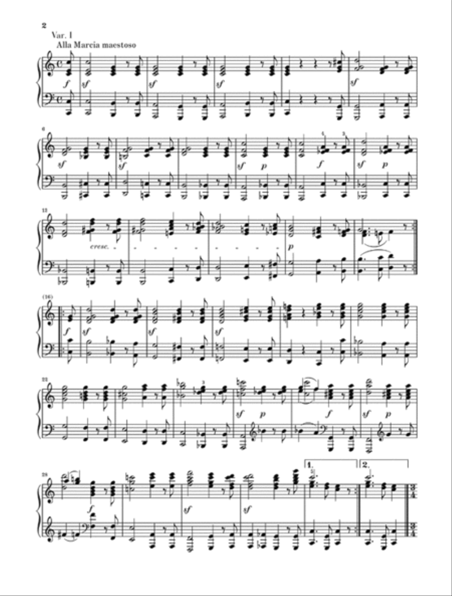 Diabelli Variations, Op. 120 Piano Solo scores gallery preview page 3
