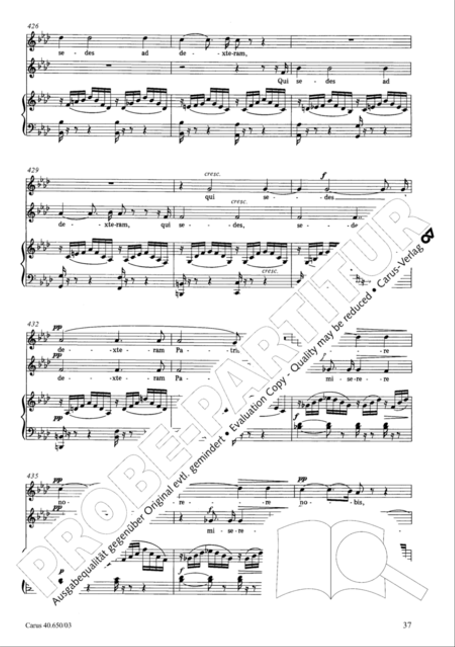 Petite Messe solennelle 4-Part scores gallery preview page 40